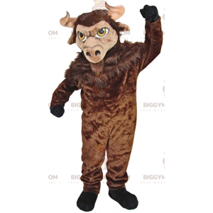 Costume mascotte bisonte marrone gigante BIGGYMONKEY™, costume