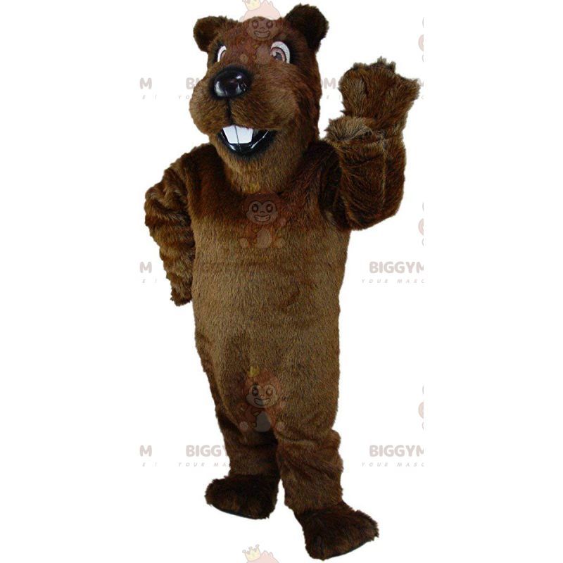 Brązowy bóbr Kostium maskotki BIGGYMONKEY™, kostium gryzonia Brązowy bóbr Kostium maskotki BIGGYMONKEY™, kostium gryzonia