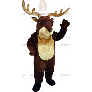 BIGGYMONKEY™ mascot costume reindeer, deer, deer, caribou