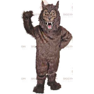 BIGGYMONKEY™ Costume da mascotte da lupo mannaro nero