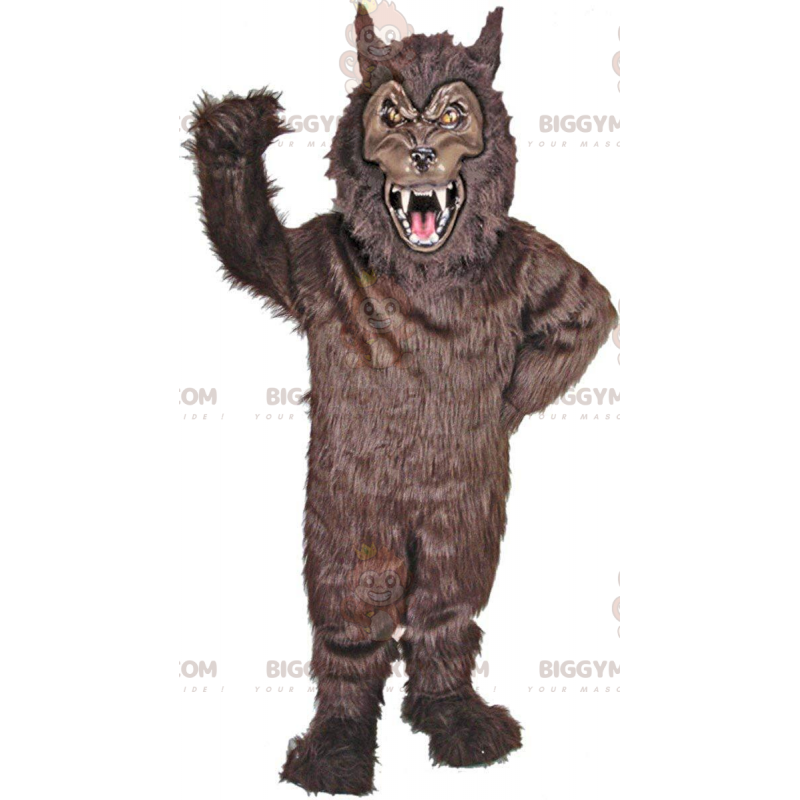 BIGGYMONKEY™ Disfraz de mascota de hombre lobo negro aterrador BIGGYMONKEY™ Disfraz de mascota de hombre lobo negro aterrador