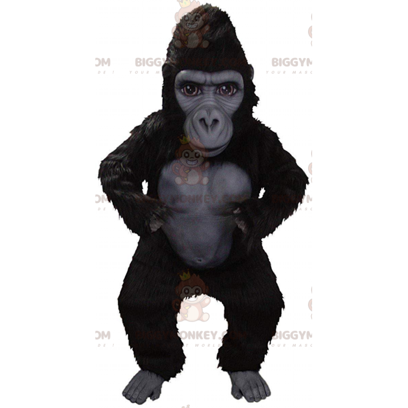 BIGGYMONKEY™ Giant Black Gorilla -maskottiasu, erittäin BIGGYMONKEY™ Giant Black Gorilla -maskottiasu, erittäin