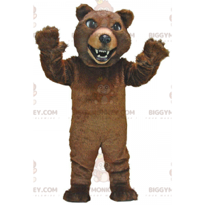 BIGGYMONKEY™ maskotdräkt mycket realistisk brunbjörn