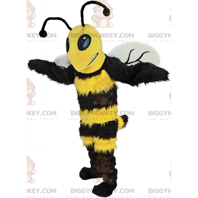 Kostium maskotki BIGGYMONKEY™ czarno-żółty trzmiel, kostium Kostium maskotki BIGGYMONKEY™ czarno-żółty trzmiel, kostium