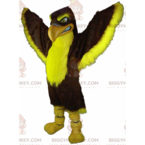 BIGGYMONKEY™ maskotdräkt brun och gul hök, kostym för stor örn - Fågelmaskot - BIGGYMONKEY_011112 - BiggyMonkey.com
