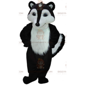 BIGGYMONKEY™ mascotte kostuum zwart en wit stinkdier