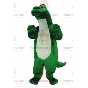 Costume da mascotte dinosauro verde BIGGYMONKEY™, gigante