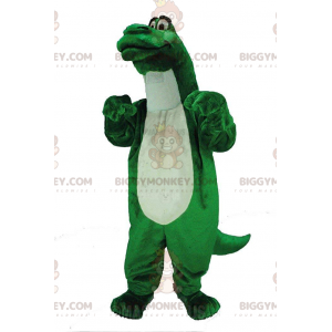 Fantasia de mascote de dinossauro verde BIGGYMONKEY™, gigante