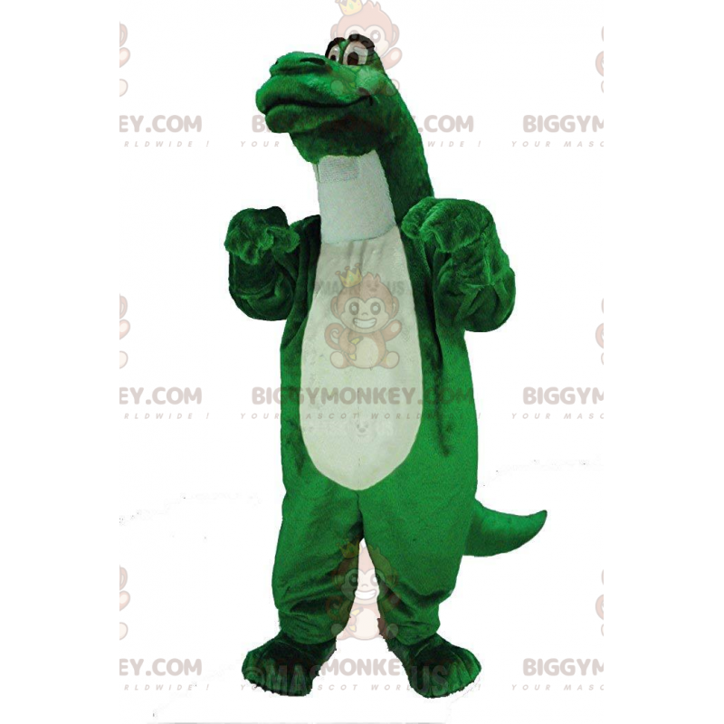 Costume de mascotte BIGGYMONKEY™ de dinosaure vert, géant