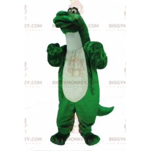 Costume de mascotte BIGGYMONKEY™ de dinosaure vert, géant