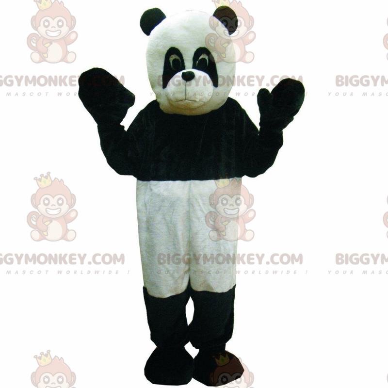 BIGGYMONKEY™ maskotkostume af sort og hvid panda, tofarvet BIGGYMONKEY™ maskotkostume af sort og hvid panda, tofarvet
