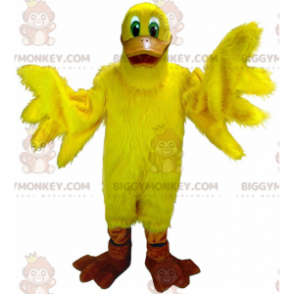 BIGGYMONKEY™ maskotdräkt jätte gul anka, gul fågeldräkt - Ankor maskot - BIGGYMONKEY_011142 - BiggyMonkey.com