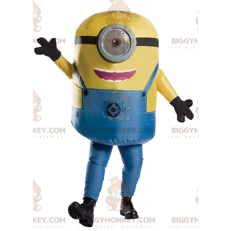 Φουσκωτό κοστούμι μασκότ Stuart Minions BIGGYMONKEY™ από το "Despicable Me" - Μασκότ διάσημων χαρακτήρων - BiggyMonkey.com