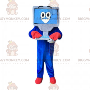 Supercomputer BIGGYMONKEY™ Mascot Costume with Keyboard and