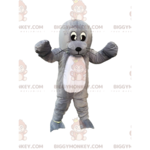 BIGGYMONKEY™ maskotkostyme sjøløve, gigantisk grå sjøløve, sjøløvekostyme - Forsegl maskoter - BiggyMonkey.com
