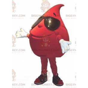 Στολή μασκότ Giant Blood Drop BIGGYMONKEY™ με γυαλιά ηλίου -