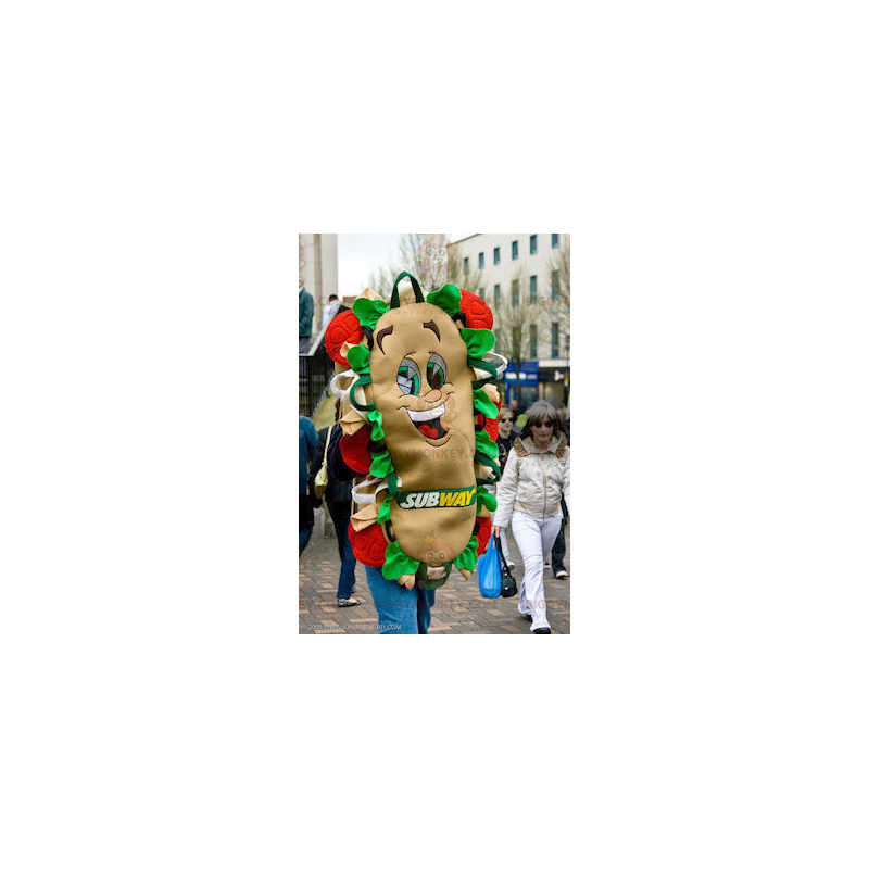 Costume da mascotte Giant Smiling Sandwich BIGGYMONKEY™ - Costume da mascotte Giant Smiling Sandwich BIGGYMONKEY™ -