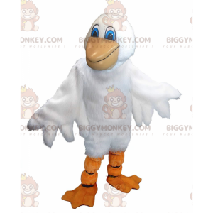 BIGGYMONKEY™ giant pelican mascot costume, large sea bird