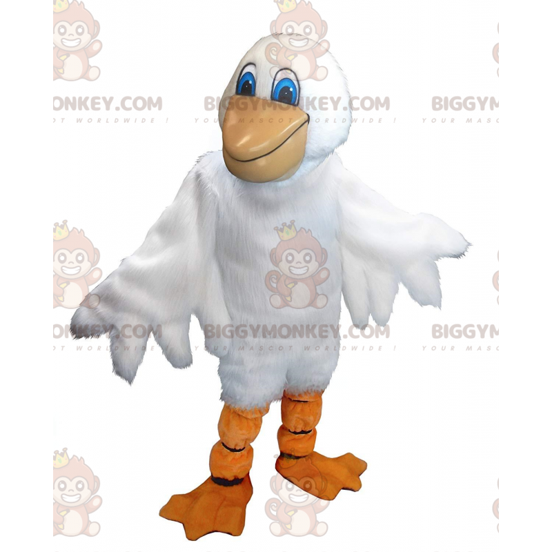 Disfraz de mascota pelícano gigante BIGGYMONKEY™, disfraz de Disfraz de mascota pelícano gigante BIGGYMONKEY™, disfraz de