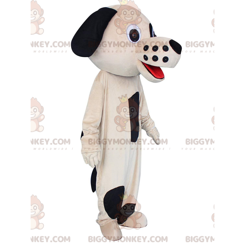 BIGGYMONKEY™ mascot costume beige and black dog Sizes L (175180CM)