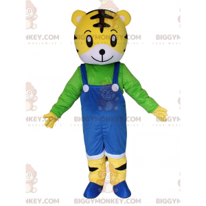 Στολή μασκότ BIGGYMONKEY™ Tiger cub με φόρμες, κοστούμι τίγρης