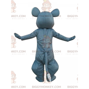 Costume da mascotte BIGGYMONKEY™ topo grigio e bianco, costume