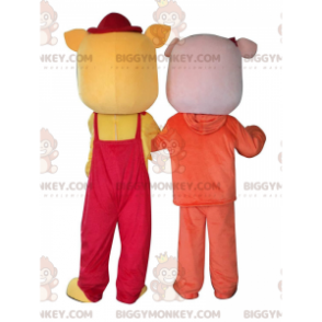 2 BIGGYMONKEY's mascotte van kleurrijke en leuke varkens, 2