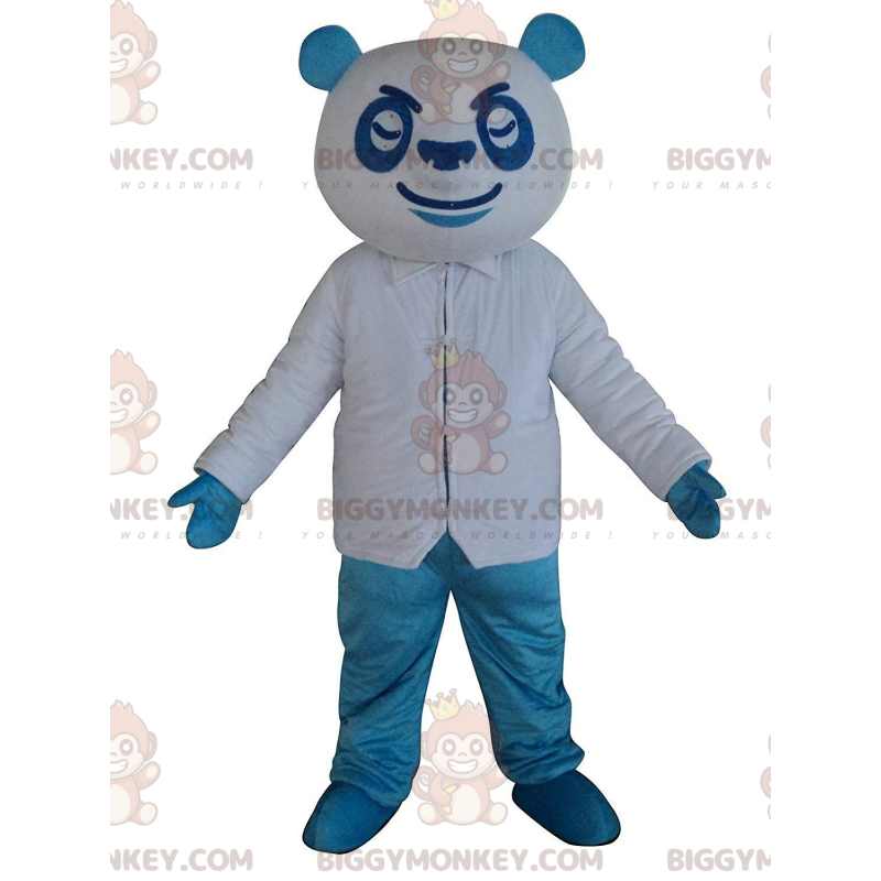 Kostium maskotki niebiesko-białej pandy BIGGYMONKEY™, kostium Kostium maskotki niebiesko-białej pandy BIGGYMONKEY™, kostium