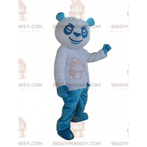 Blå og hvit panda BIGGYMONKEY™ maskotkostyme, fargerik bamsekostyme - Bjørn maskot - BIGGYMONKEY_011177 - BiggyMonkey.com
