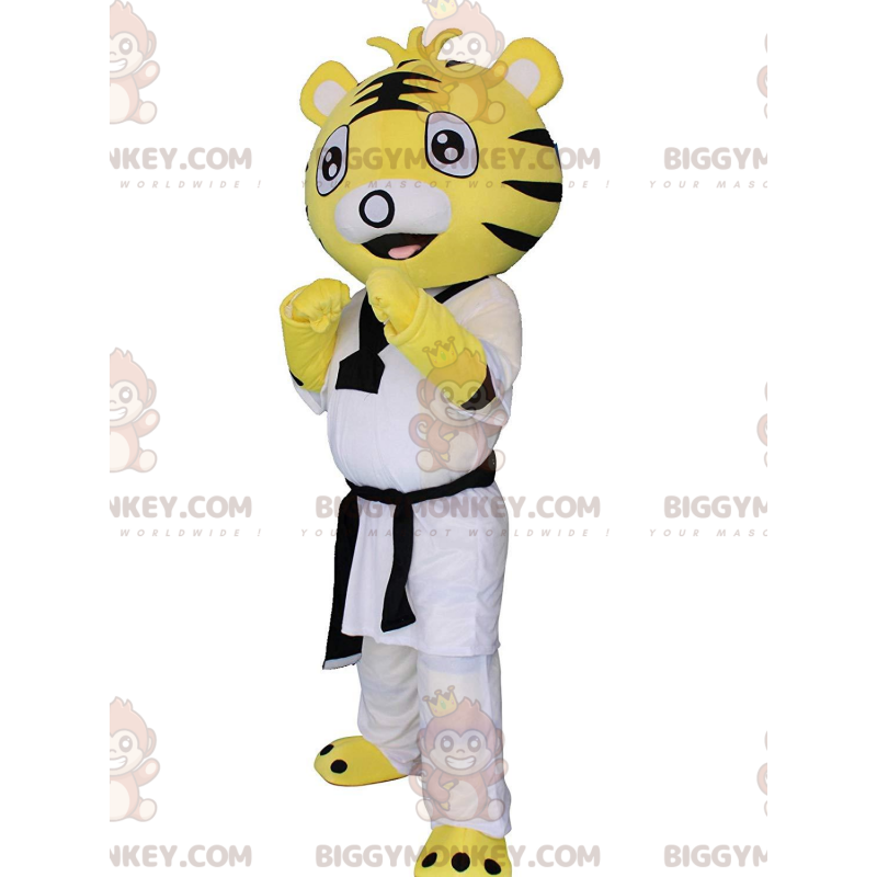 Tiger BIGGYMONKEY™ Mascot Costume in Karate, Judo, Fighting