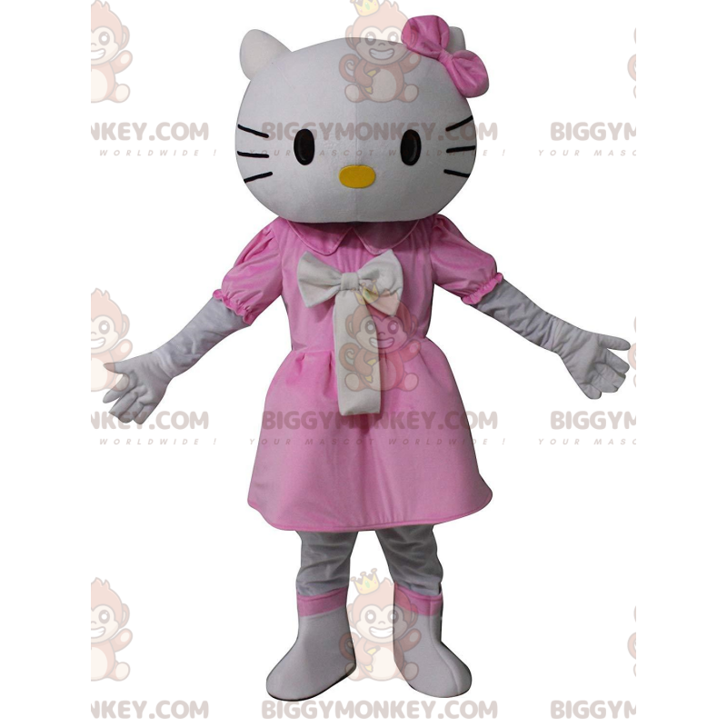 BIGGYMONKEY™ costume mascotte di Hello Kitty, il famoso gatto BIGGYMONKEY™ costume mascotte di Hello Kitty, il famoso gatto