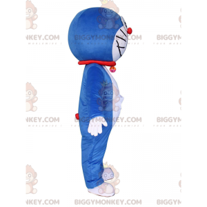 BIGGYMONKEY™ maskotdräkt av Doraemon, berömd manga blå och vit