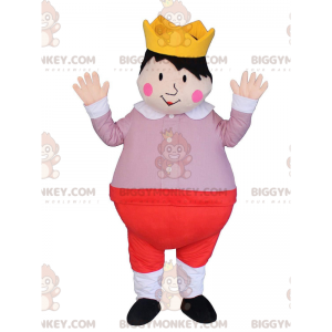 Kid King BIGGYMONKEY™ Mascot Costume, Prince Costume with Crown