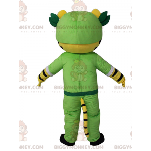 Kostým maskota BIGGYMONKEY™ Žlutý, Bílý a Černý tygr v outfitu Adventurer - Tygří maskoti - BIGGYMONKEY_011193 - BiggyMonkey.com
