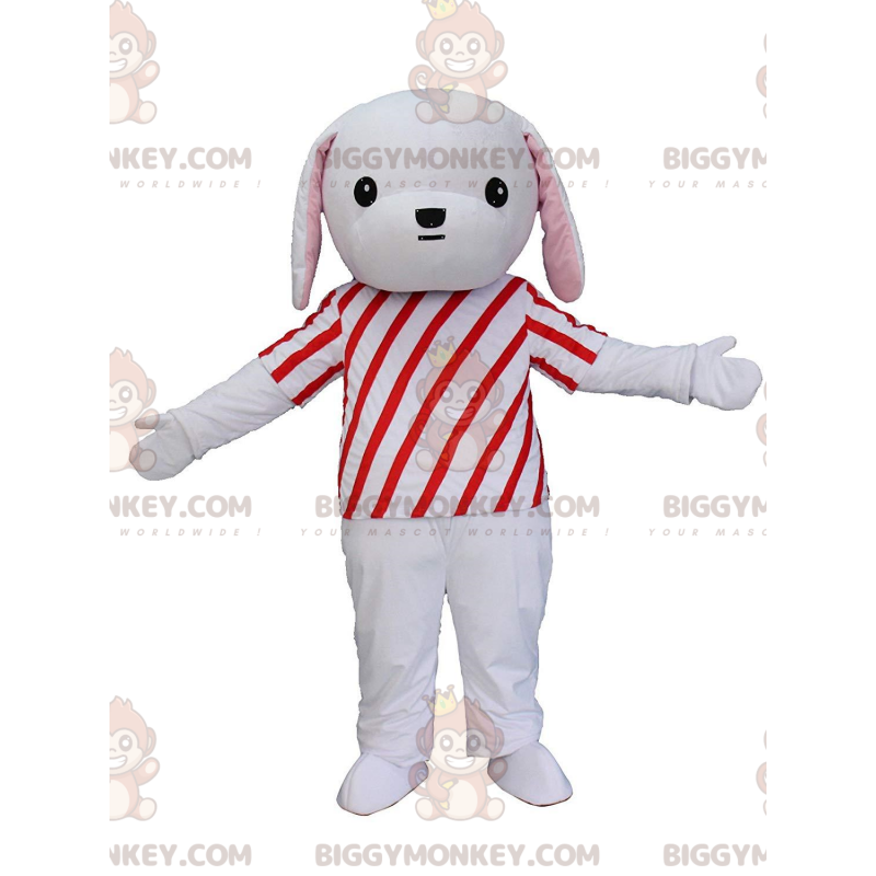 BIGGYMONKEY™ maskottiasu Harmaavalkoinen koiranpentu BIGGYMONKEY™ maskottiasu Harmaavalkoinen koiranpentu