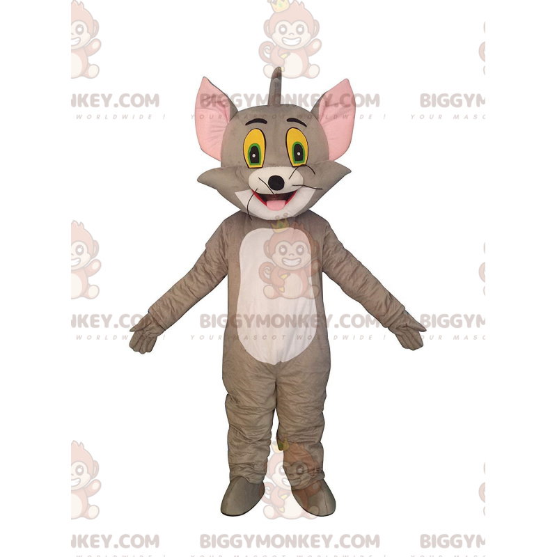 BIGGYMONKEY™ mascot costume of Tom, the famous gray cat from