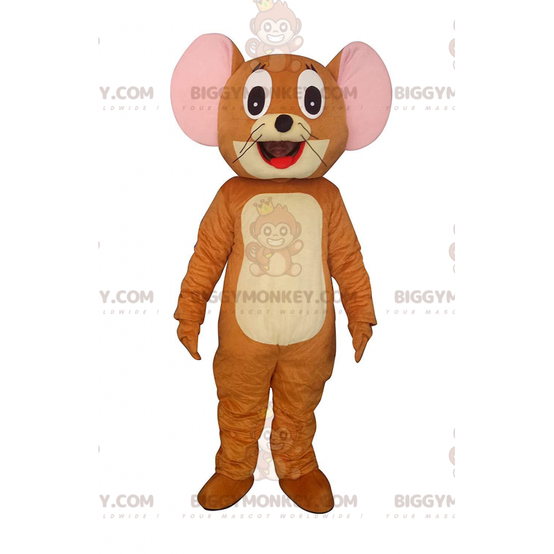 Costume de mascotte BIGGYMONKEY™ de Jerry, la souris du dessin Costume de mascotte BIGGYMONKEY™ de Jerry, la souris du dessin
