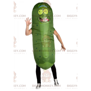 Inflatable pickle BIGGYMONKEY™ mascot costume, giant pickle