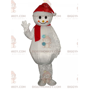 BIGGYMONKEY™ giant snowman mascot costume, winter costume –