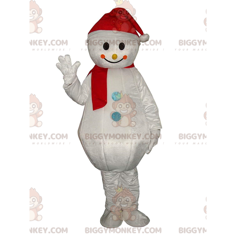BIGGYMONKEY™ jättiläislumiukon maskottiasu, talviasu - BIGGYMONKEY™ jättiläislumiukon maskottiasu, talviasu -