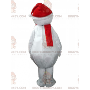 BIGGYMONKEY™ giant snowman mascot costume, winter costume -