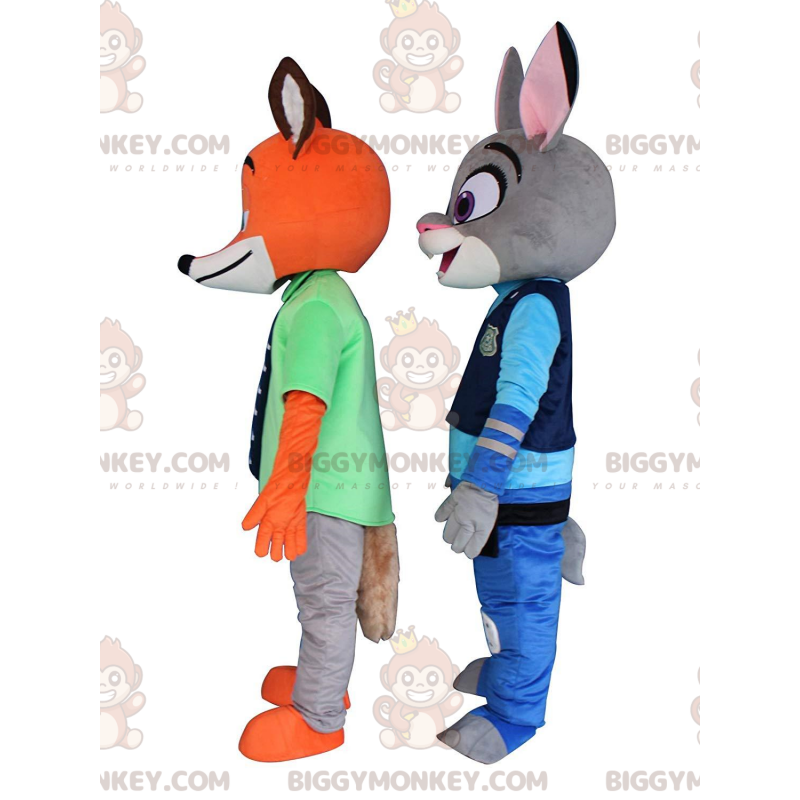 2 La mascota de Zootopia BIGGYMONKEY™ Judy Hall Rabbit y Nick 2 La mascota de Zootopia BIGGYMONKEY™ Judy Hall Rabbit y Nick