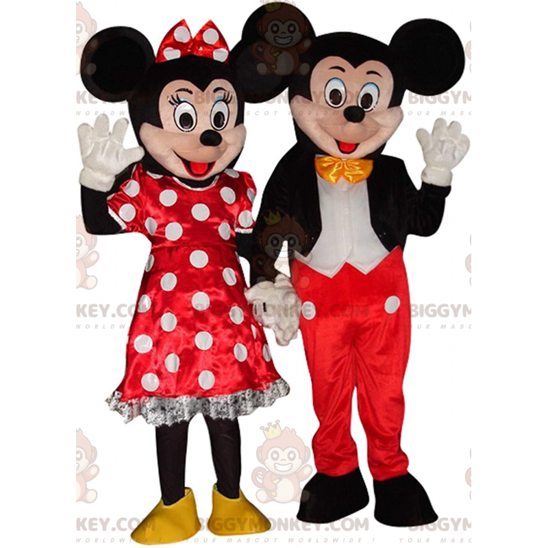 Maskot BIGGYMONKEY™ Mickey Mouse a Minnie, kostýmy Disney –