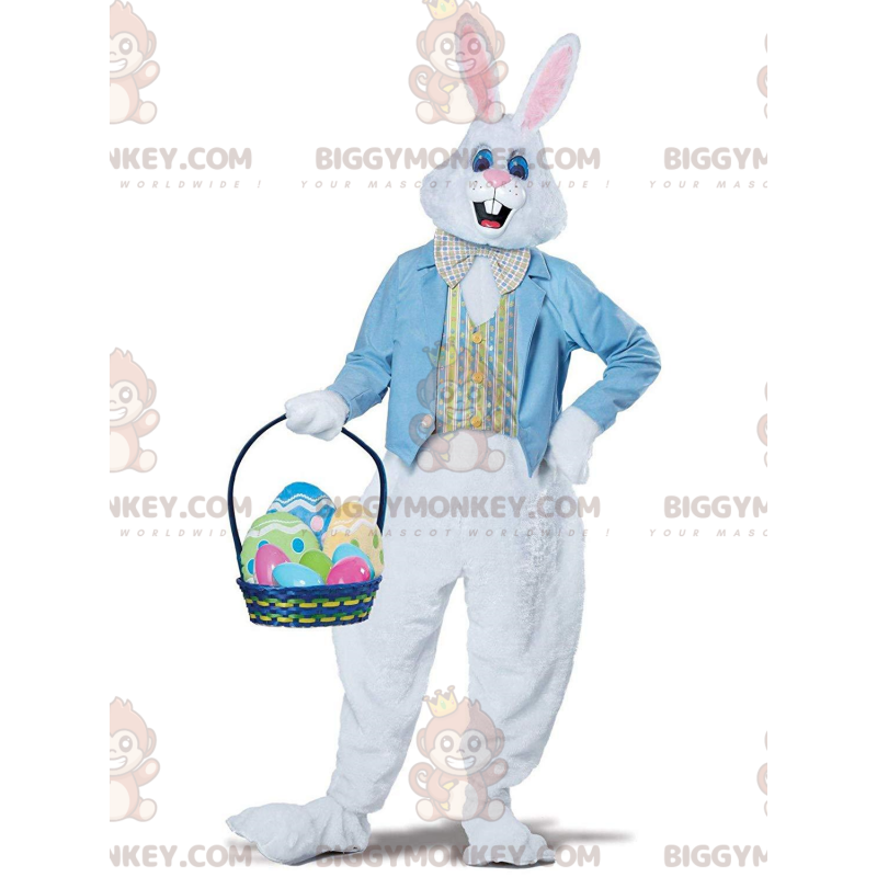 Costume mascotte de lapin blanc