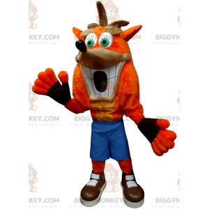 Costume de mascotte BIGGYMONKEY™ de crash Bandicoot personnage