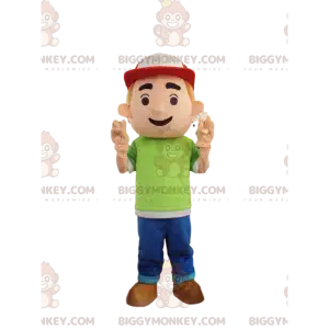 Little boy BIGGYMONKEY™ mascot costume, teen costume –