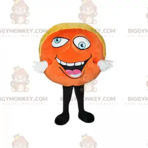 Oranžový dort Kostým maskota BIGGYMONKEY™, zábavný a barevný