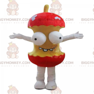 BIGGYMONKEY™ Mascot Costume Giant Apple Core with Googly Eyes -