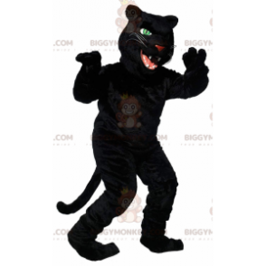 BIGGYMONKEY™ Maskottchenkostüm eines schwarzen Panthers mit