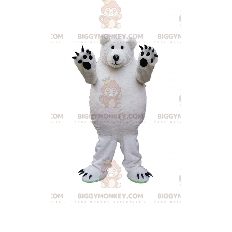 Traje de mascote de ursinho de pelúcia branco BIGGYMONKEY™